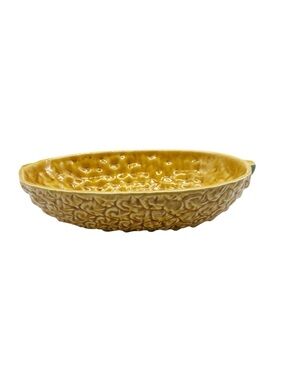 Vintage Bordallo Pinheiro Majolica Pineapple Oval Ceramic Serving Bowl